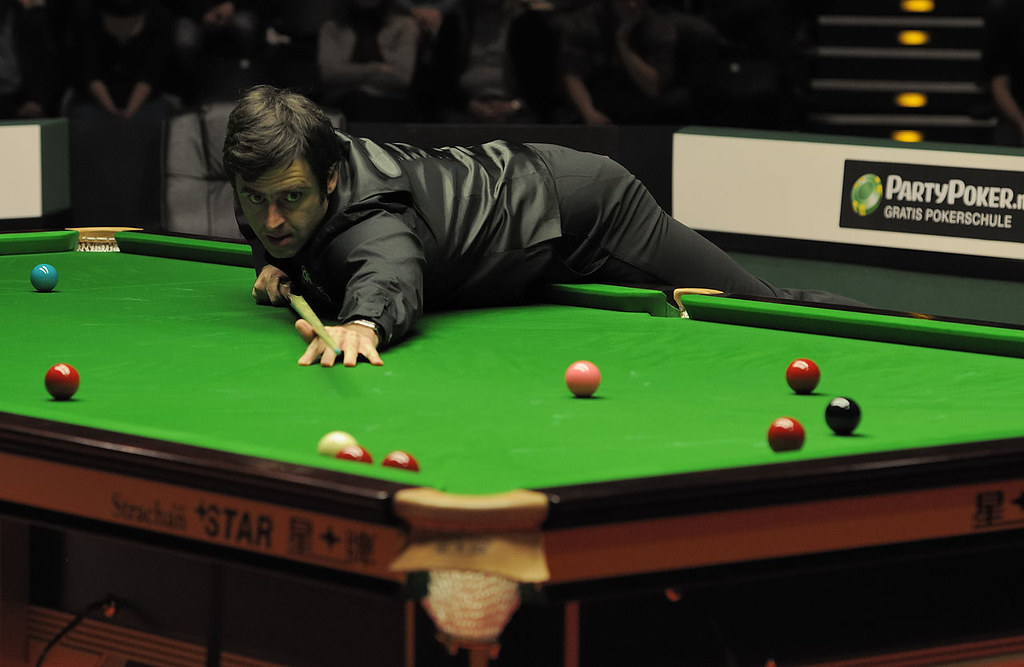 Ronnie O'Sullivan during a snooker match