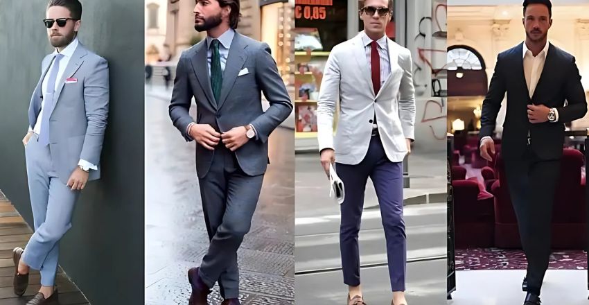 Men's cocktail attire example