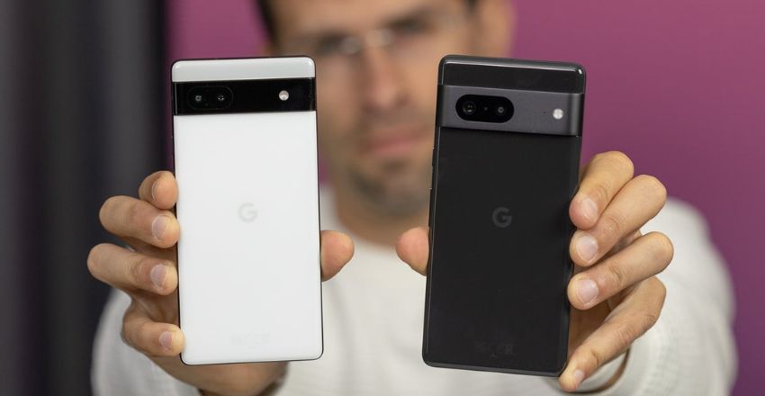 Google Pixel 7A processor close-up