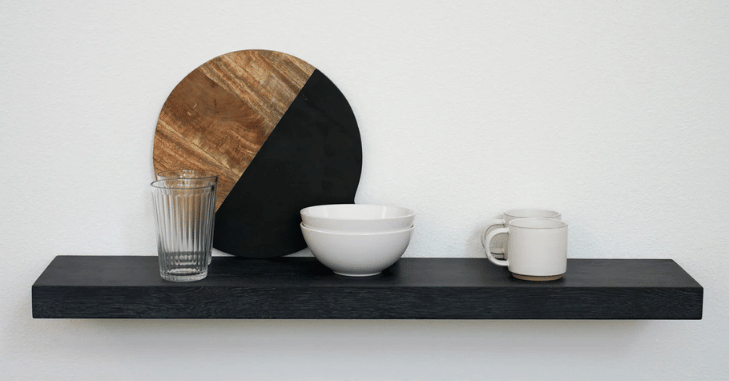 Variety of Pottery Barn floating shelves